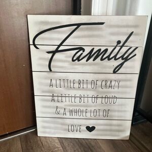 Black and White Family Art Wall Decor